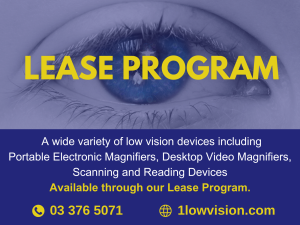 LEASE PROGRAM: Get cutting-edge low vision devices on your terms & check out BrailleSense 6 Notetaker with a Reconditioned Braille Display and how  Envision Glasses can benefit you.
